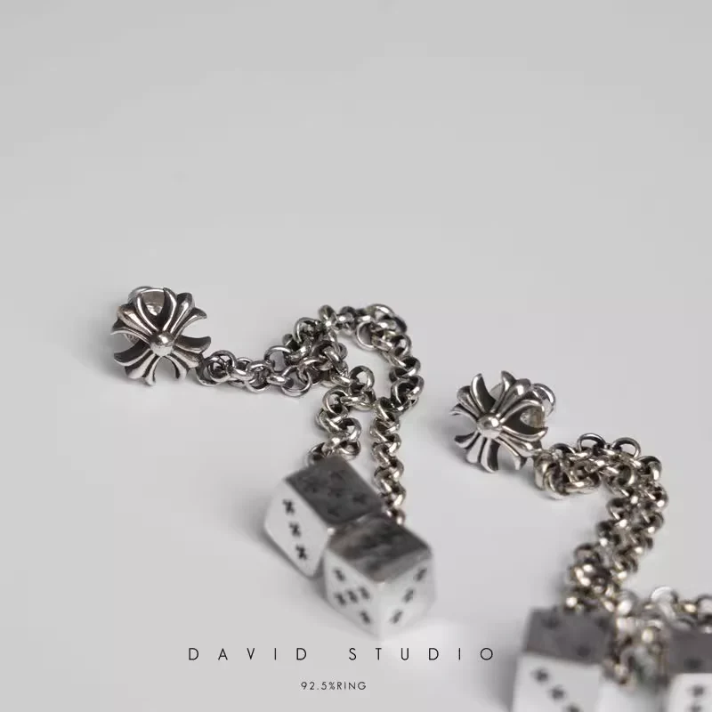 CHROME HEARTS JOJO DICE DROP EARRINGS
