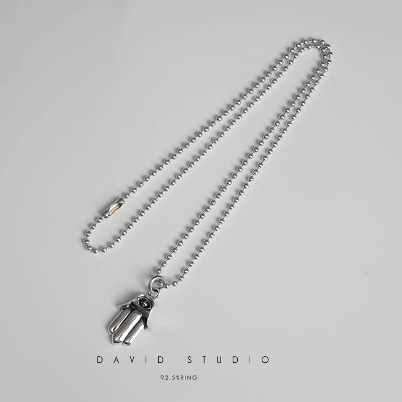 HAMSA HAND CHARM – BALL CHAIN