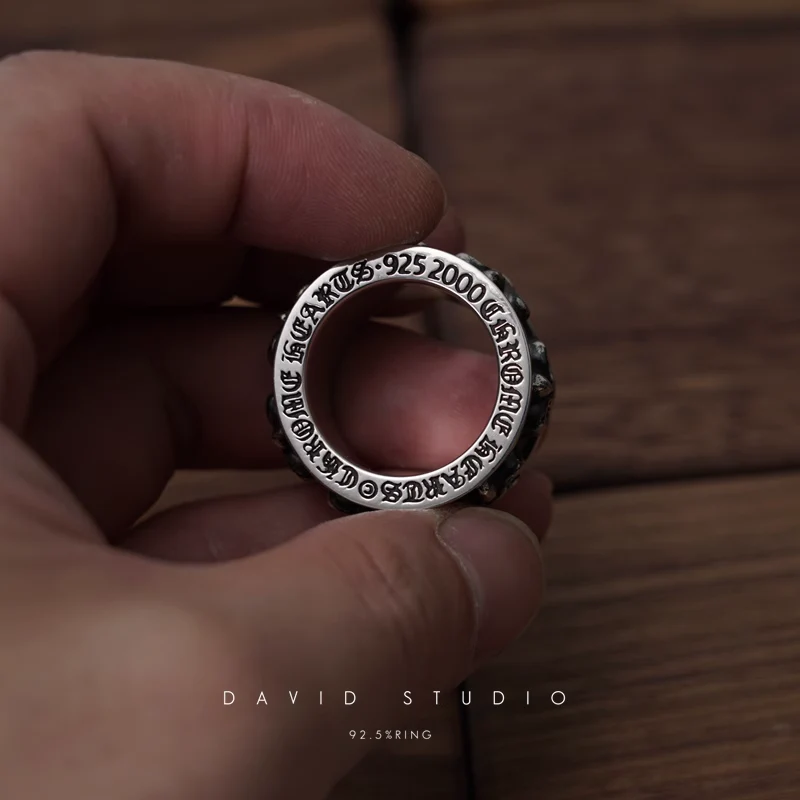 CHROME HEARTS BS FLEUR SPINNER RING
