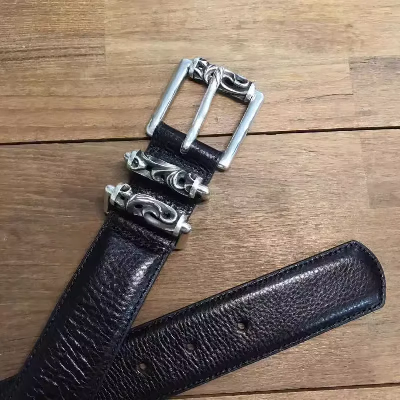 BLT 3PC ROLLER BUCKLE COWHIDE LEATHER BELT