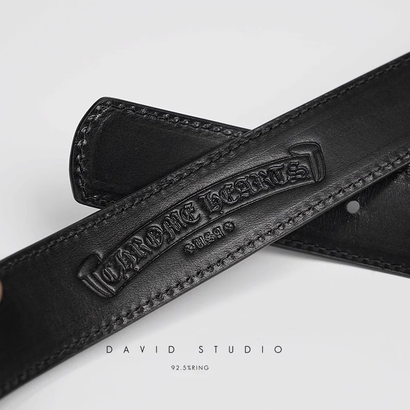 BLT 3PC ROLLER BUCKLE COWHIDE LEATHER BELT
