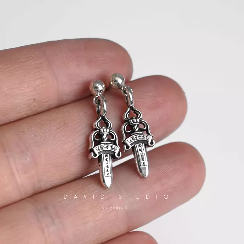 CHROME HEARTS DAGGER DROP EARRING