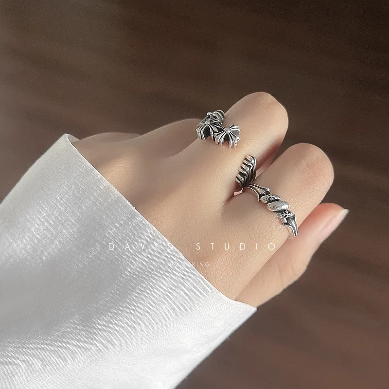 CHROME HEARTS CEMETERY HOOP RING
