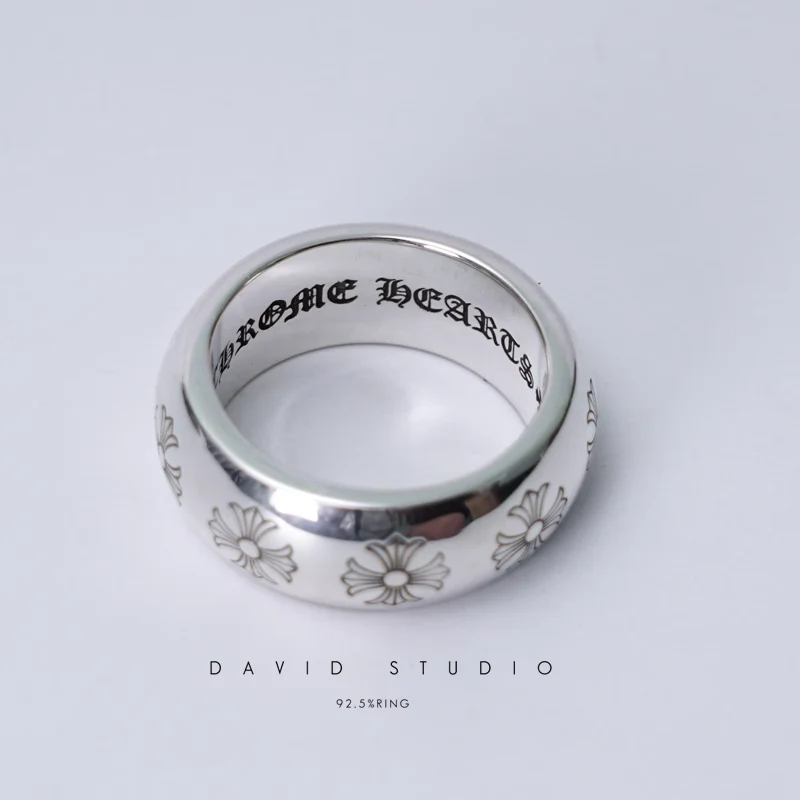 CHROME HEARTS ETCHED PLUS BAND RING