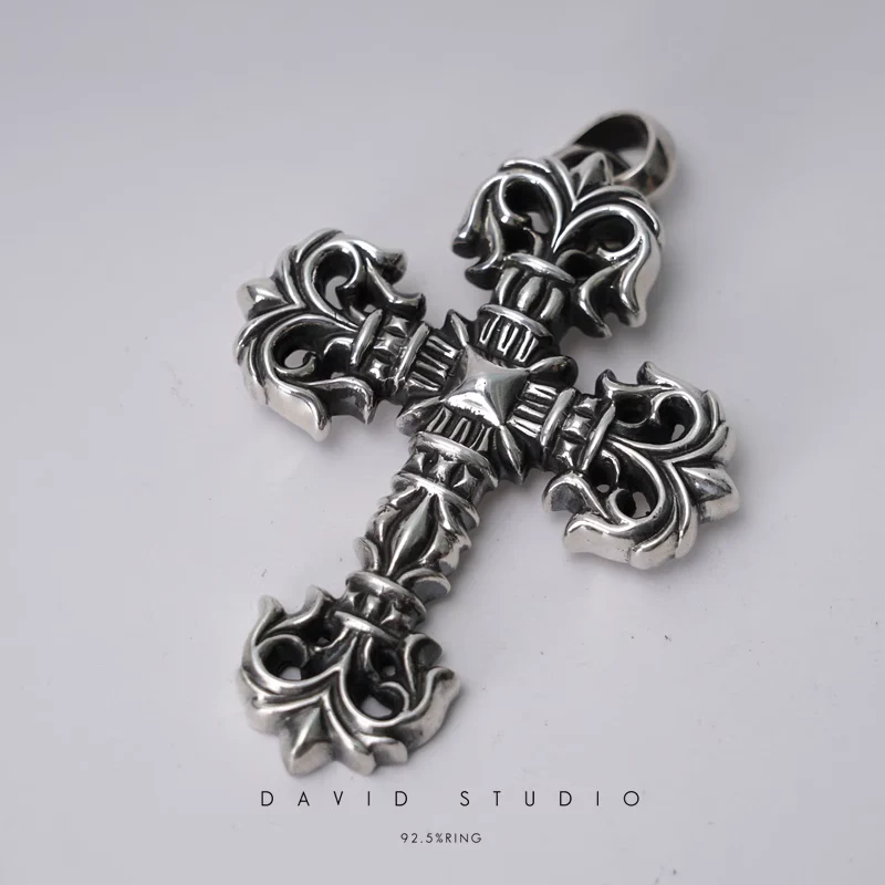 LARGE FILIGREE CROSS PENDANT