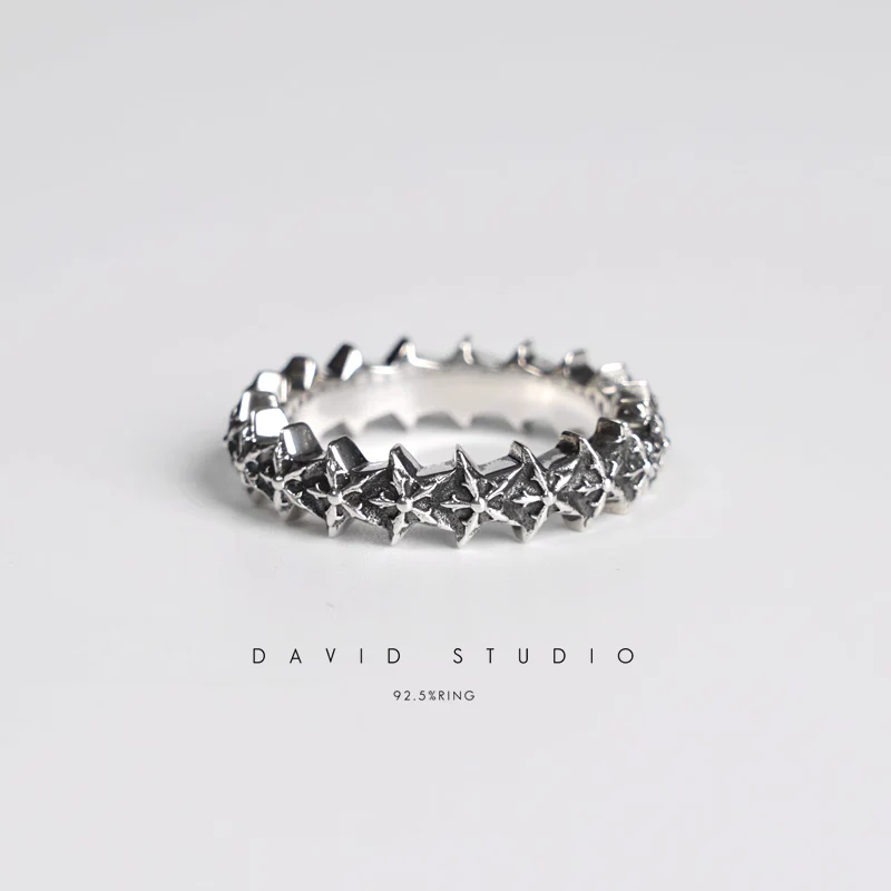 CHROME HEARTS 5 SIDED STAR LOOP RING