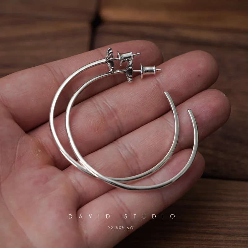 CHROME HEARTS CH PLUS HOOP EARRING