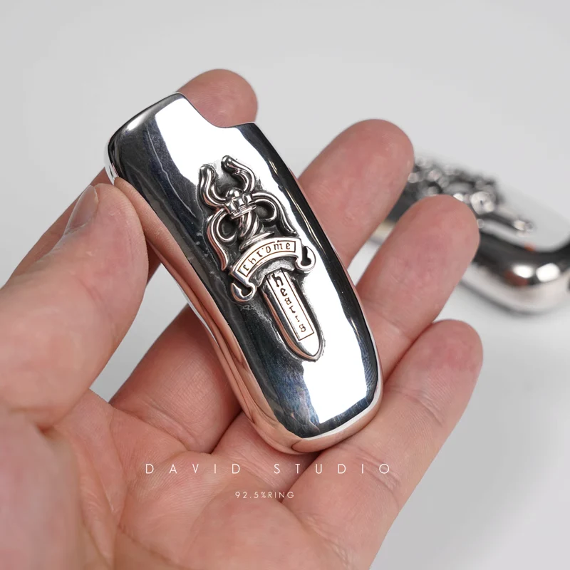 CHROME HEARTS DAGGER/HEART/DAGGER HEART LIGHTER CASE