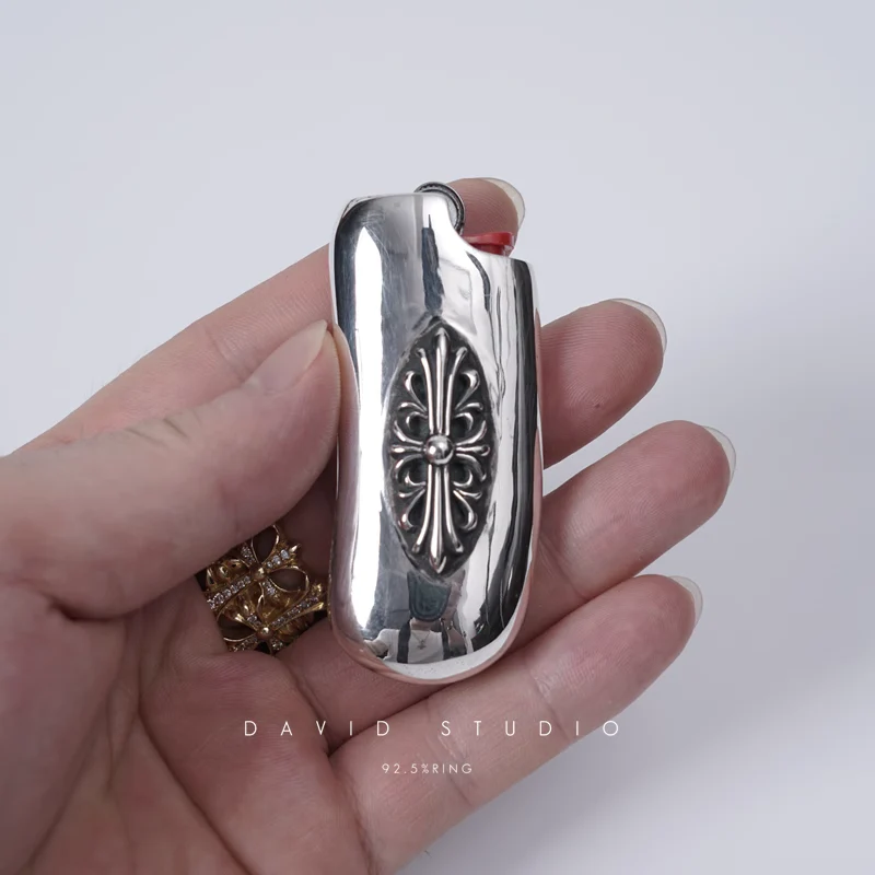 CHROME HEARTS FLORAL CROSS LIGHTER CASE