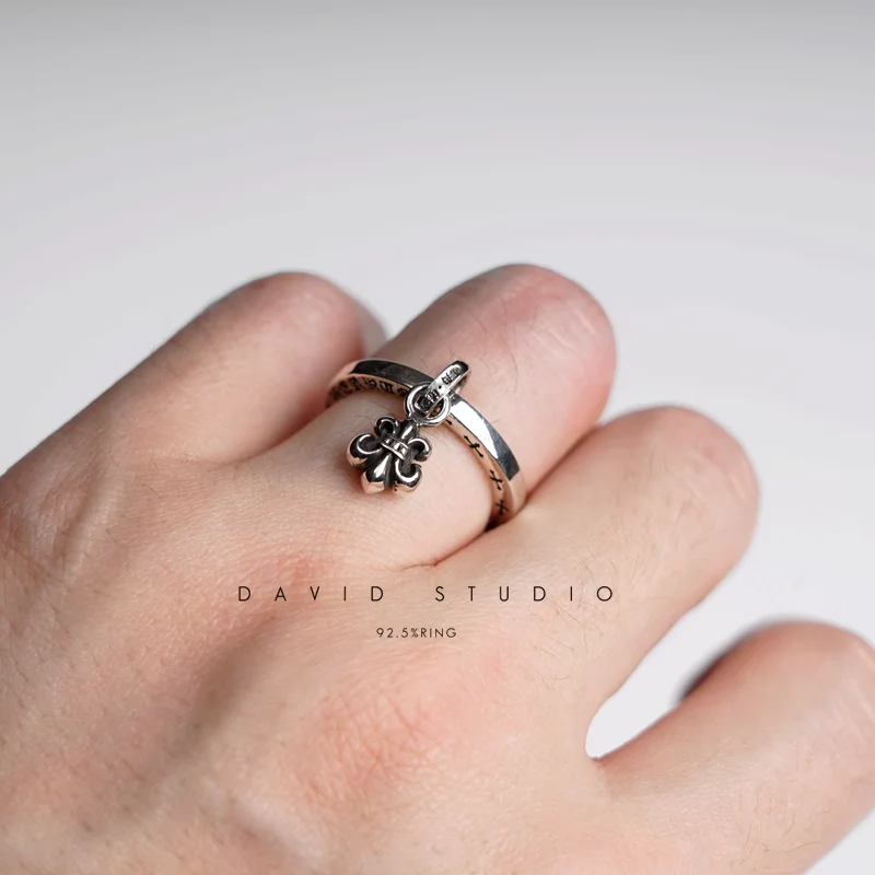 CHROME HEARTS STACK BS FLEUR RING