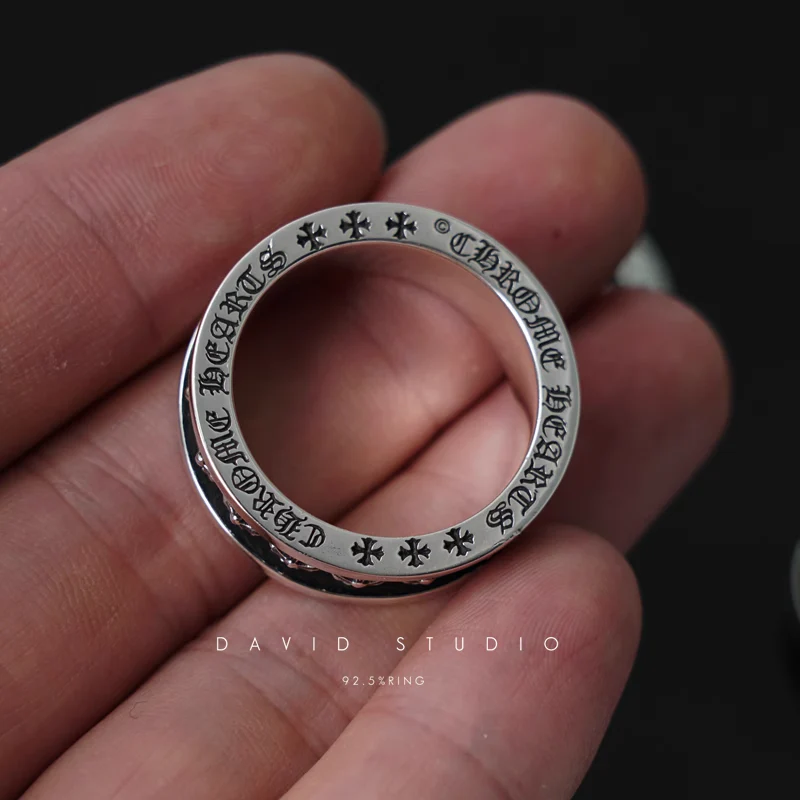 CHROME HEARTS TINY CH PLUS SPINNER RING