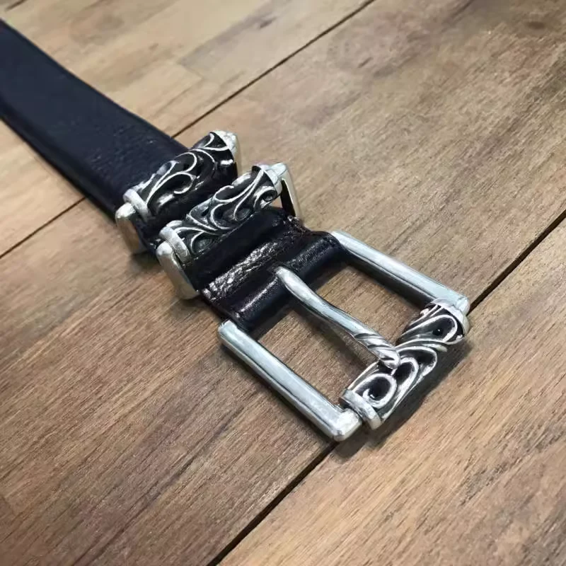 BLT 3PC ROLLER BUCKLE COWHIDE LEATHER BELT