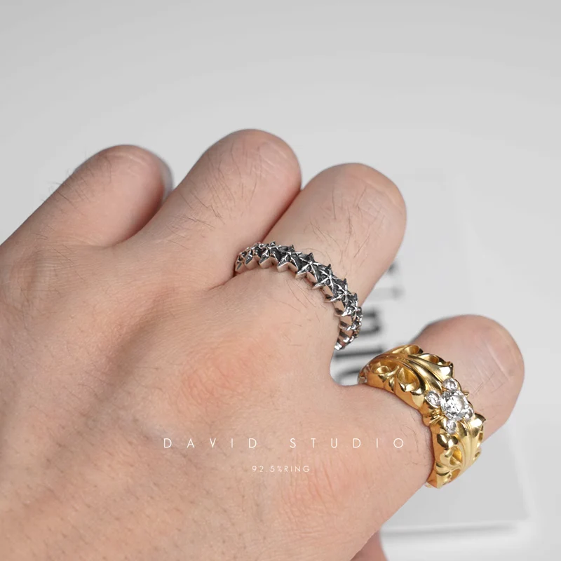 CHROME HEARTS 5 SIDED STAR LOOP RING