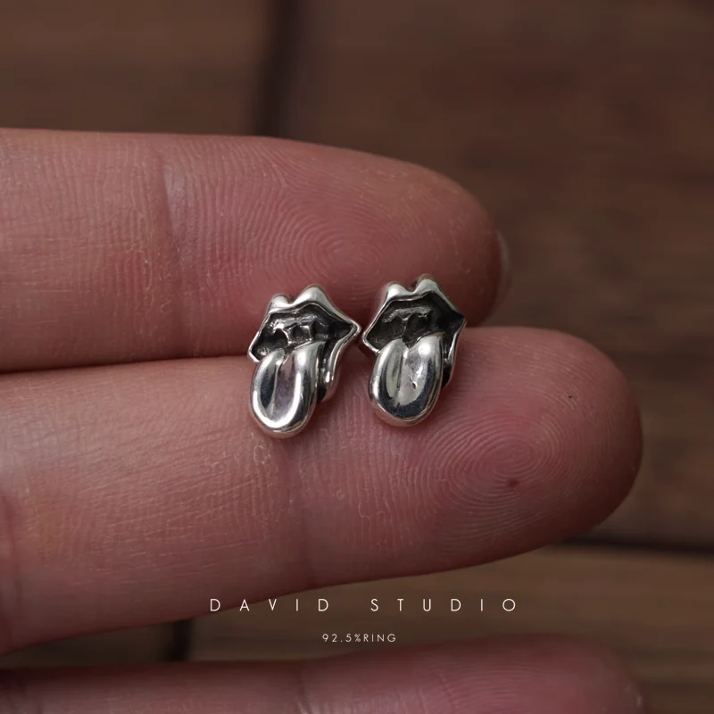 CHROME HEARTS LIP AND TONGUE EARRING