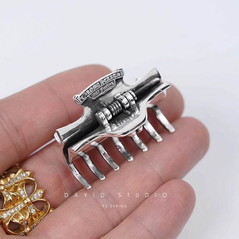 CHROME HEARTS ROLLING STONES LIP & TONGUE HAIR CLIPS