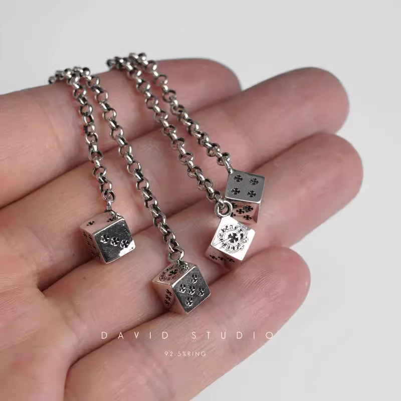 CHROME HEARTS JOJO DICE DROP EARRINGS