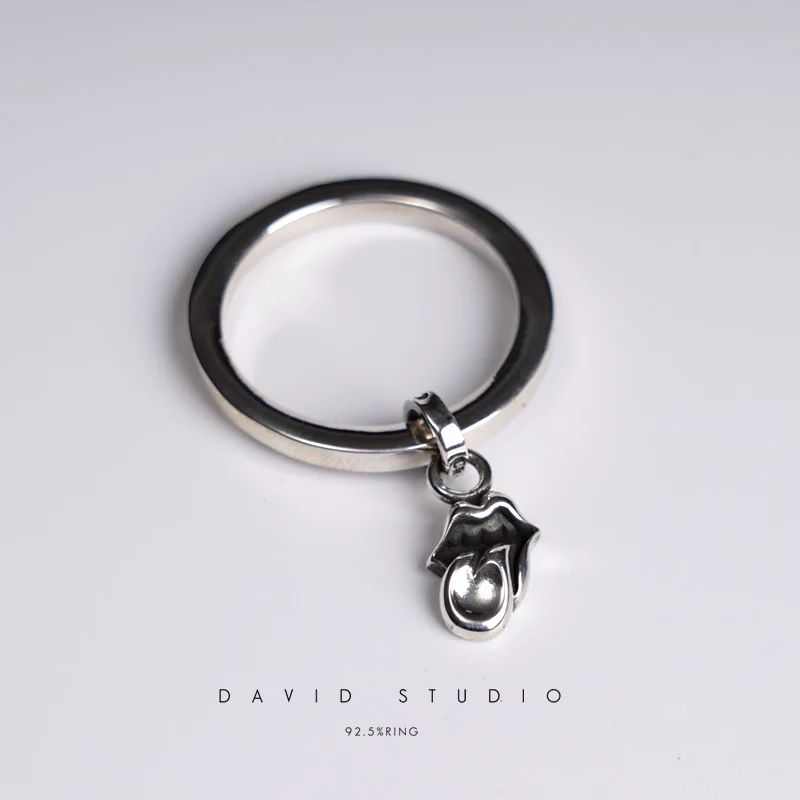 CHROME HEARTS ROLLING STONES TONGUE NTFL RING