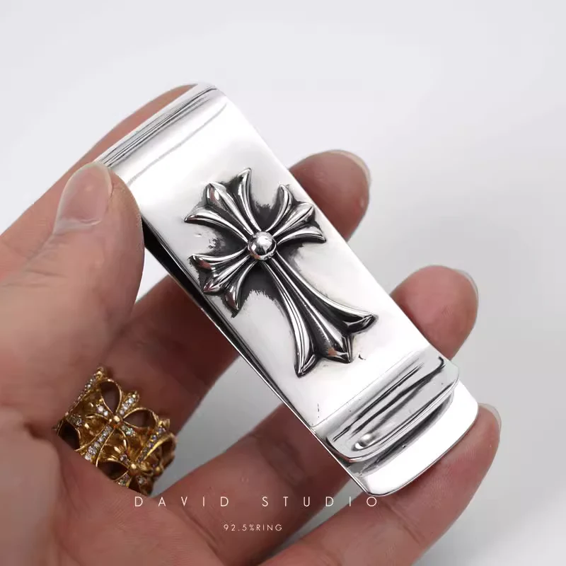 CHROME HEARTS DOUBLE CROSS MONEY CLIP