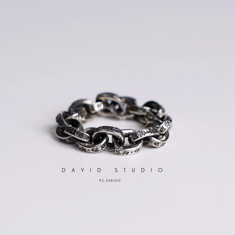 CHROME HEARTS PAPER CHAIN RING