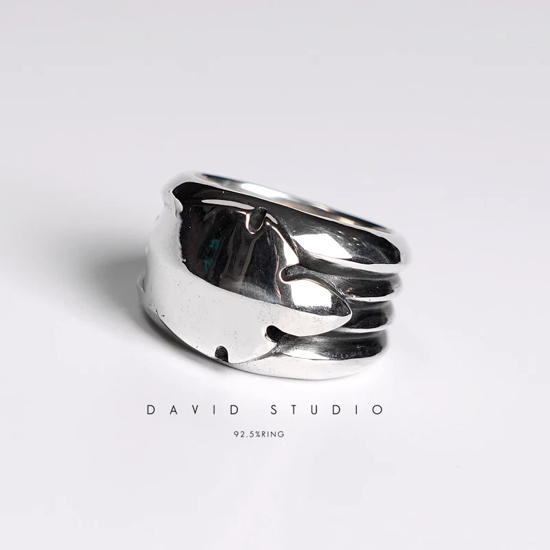 CHROME HEARTS BIG FLEUR TAIL RING
