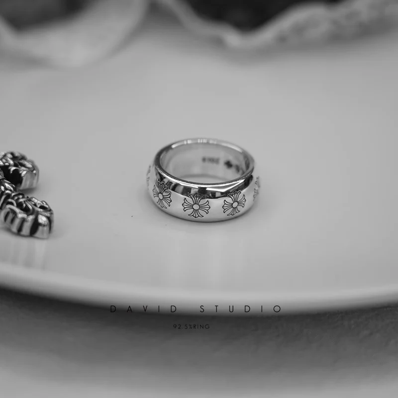 CHROME HEARTS ETCHED PLUS BAND RING