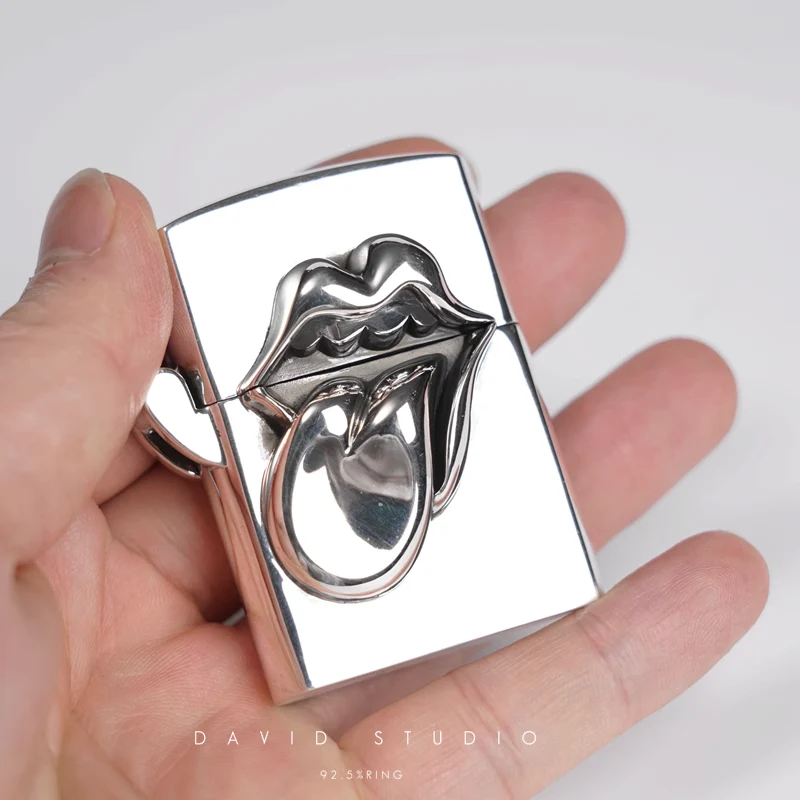 CHROME HEARTS ROLLING STONES TONGUE ZIPPO LIGHTER