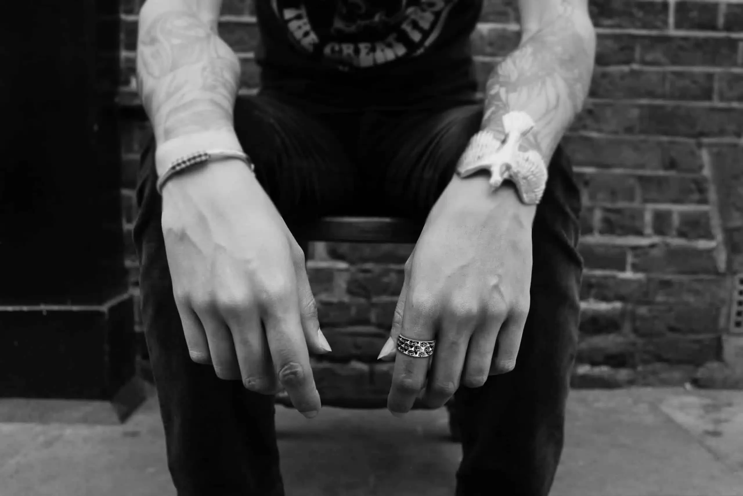 CHROME HEARTS MULTI CH PLUS STACK RING