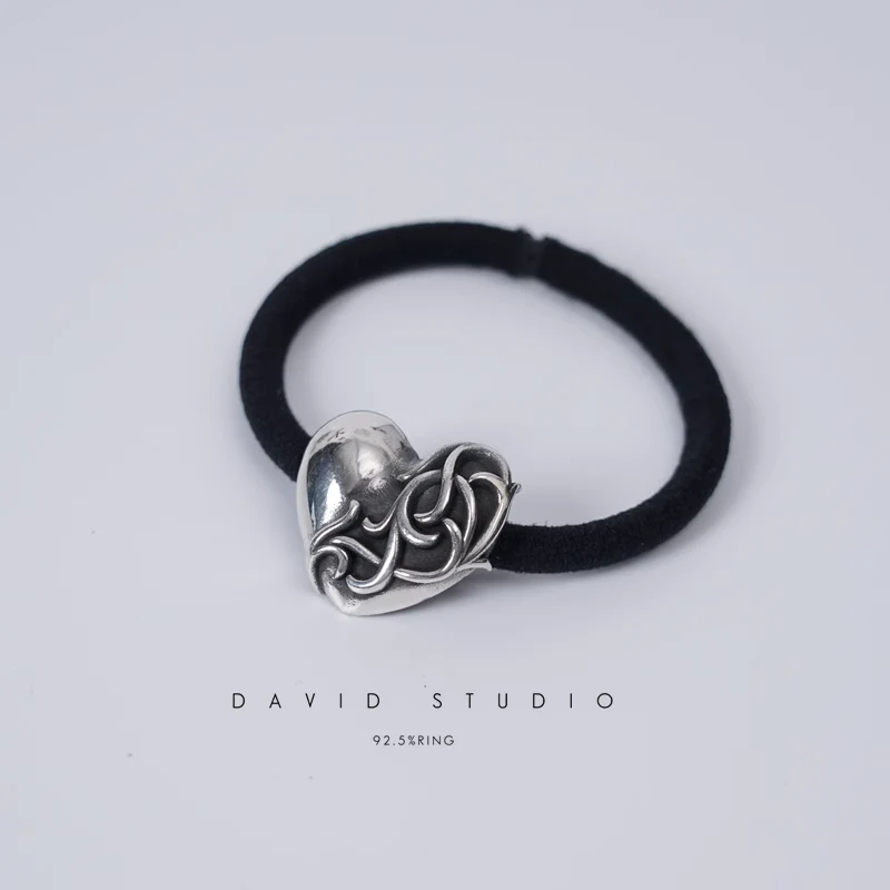 CHROME HEARTS HEART HAIR TIE