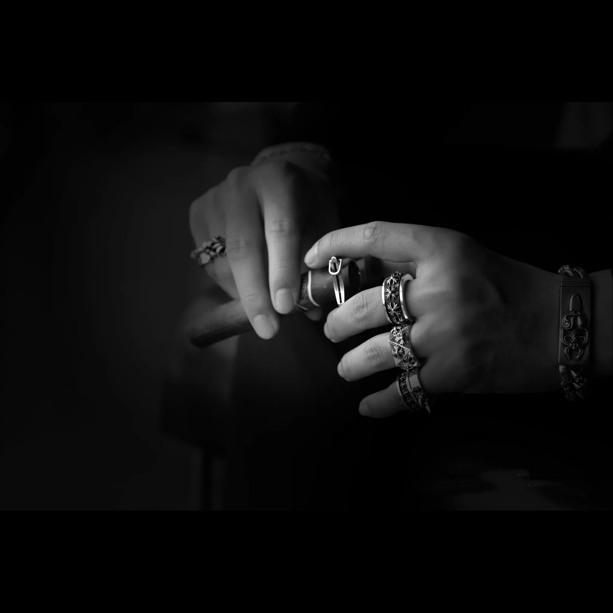 CHROME HEARTS SMALL BS FLEUR RING