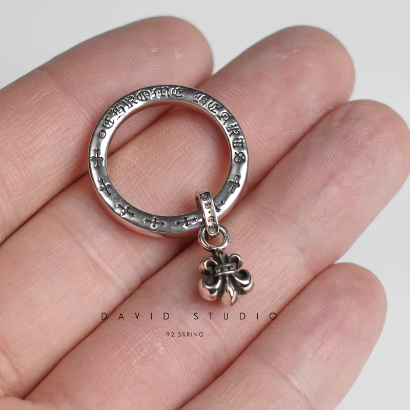 CHROME HEARTS STACK BS FLEUR RING