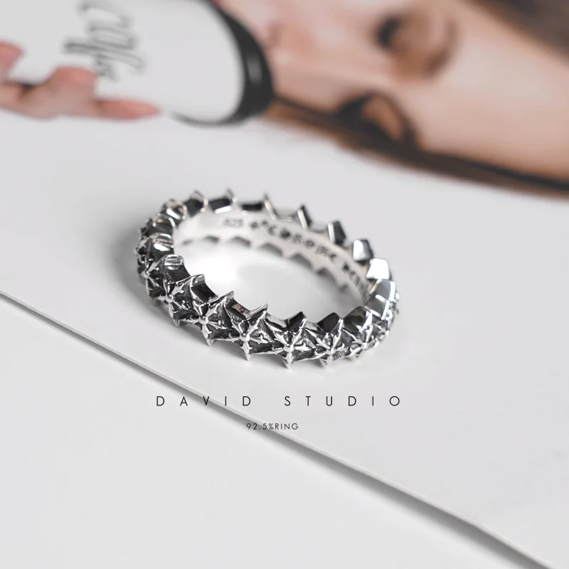 CHROME HEARTS 5 SIDED STAR LOOP RING