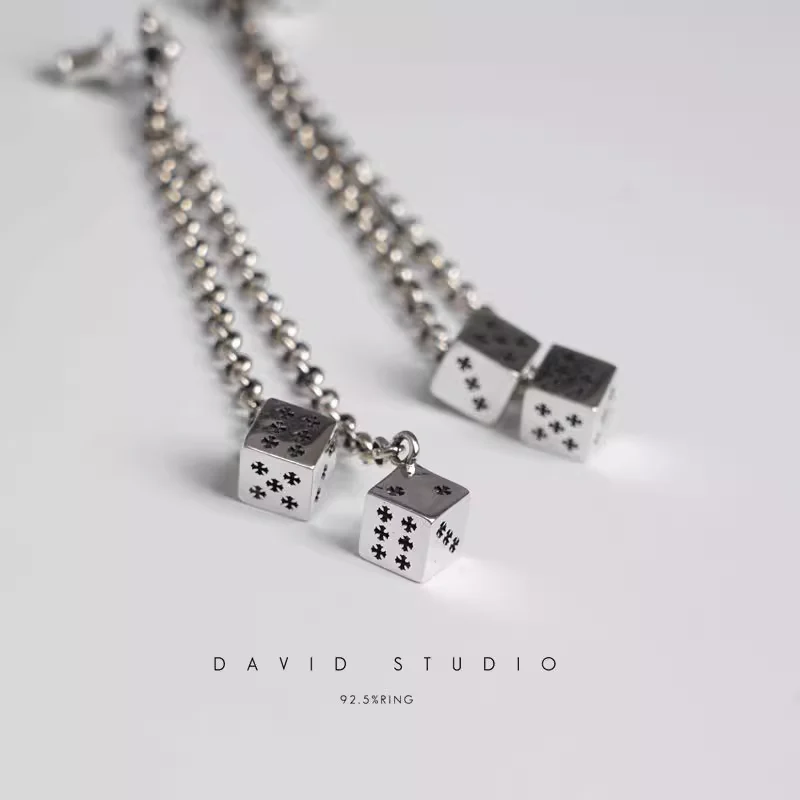 CHROME HEARTS JOJO DICE DROP EARRINGS