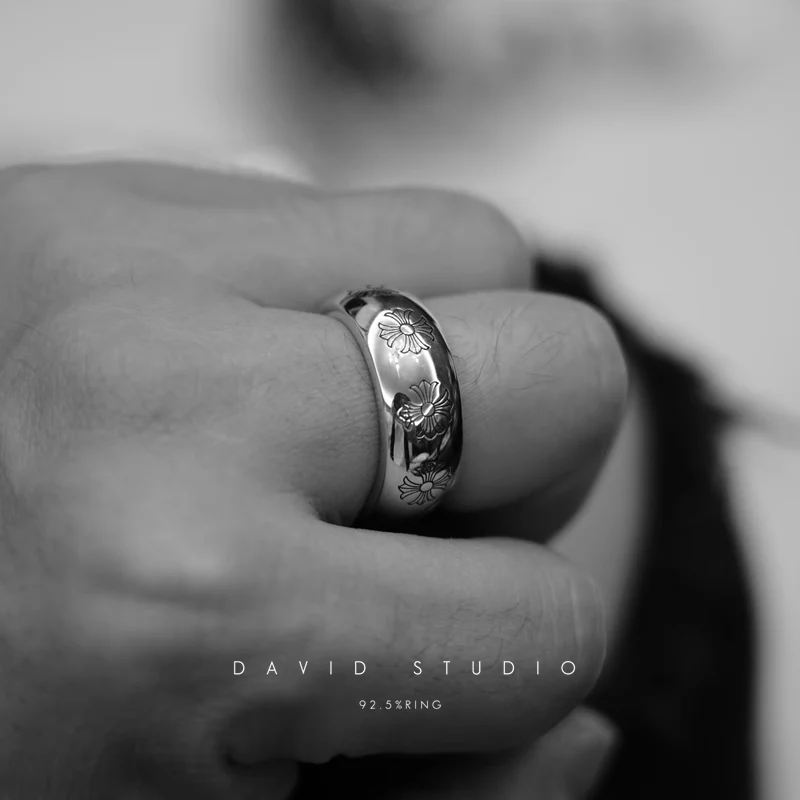 CHROME HEARTS ETCHED PLUS BAND RING