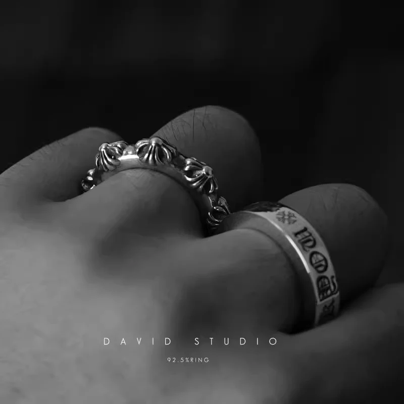 CHROME HEARTS CROSS BAND RING