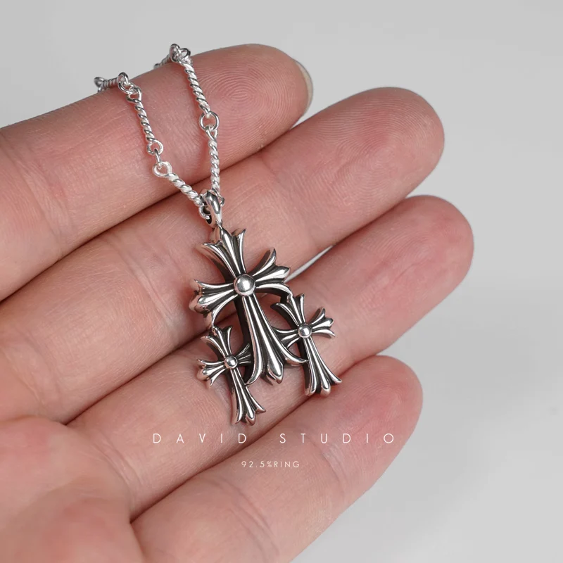 CEMETERY CUT OUT PENDANT – TWIST CHAIN