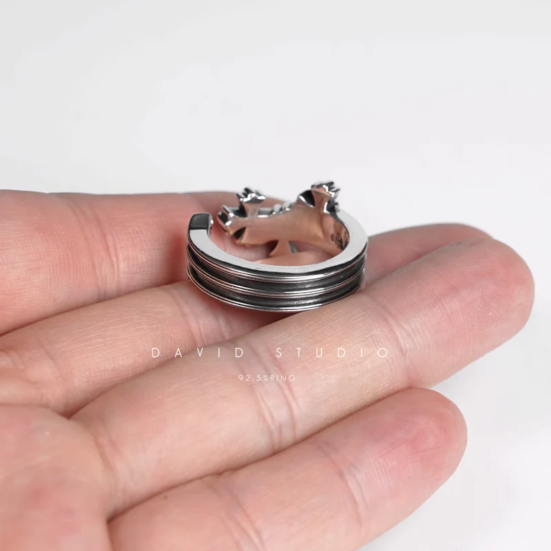 CHROME HEARTS CEMETERY HOOP RING