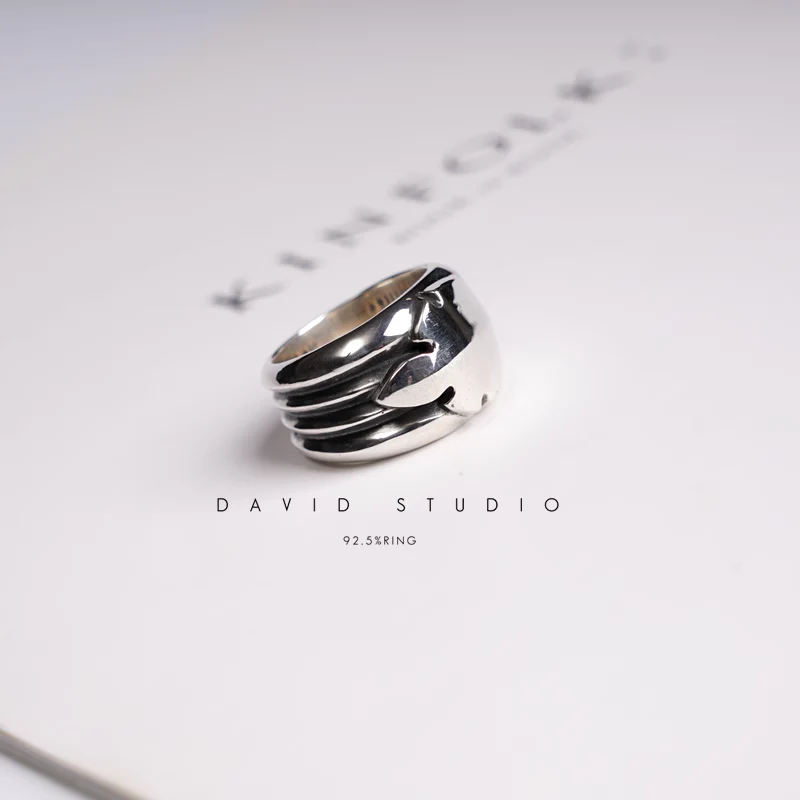 CHROME HEARTS BIG FLEUR TAIL RING