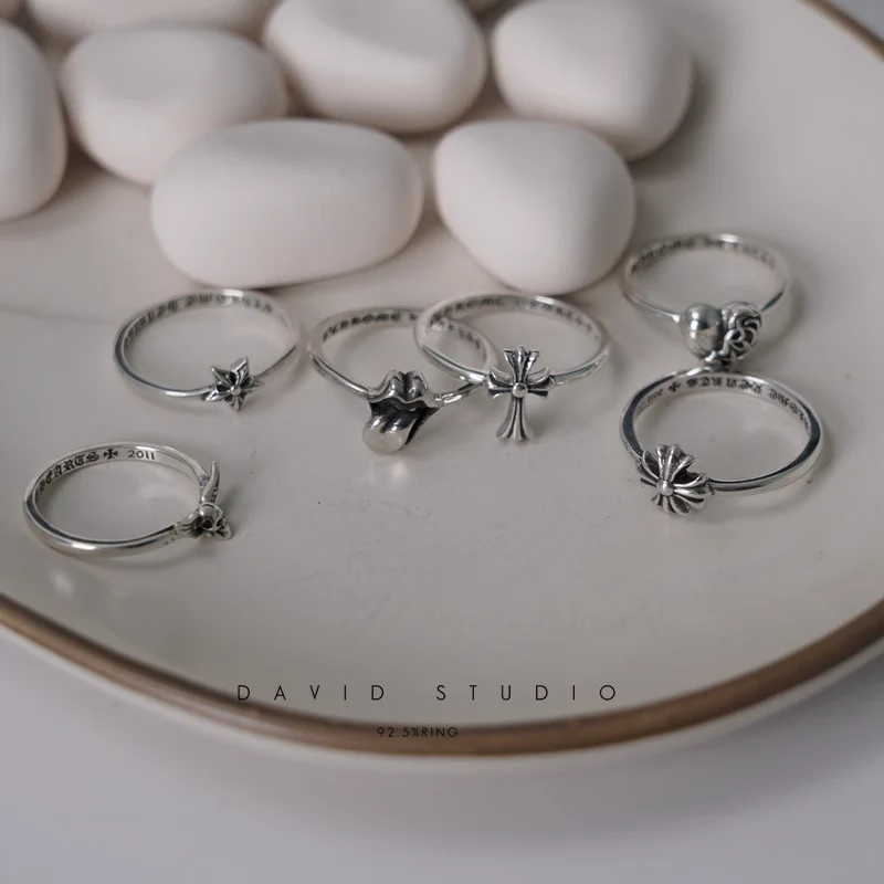 CHROME HEARTS MS.CH PLUS/CROSS/FOTI MAHALI/STAR/TONGUE/HEART RING