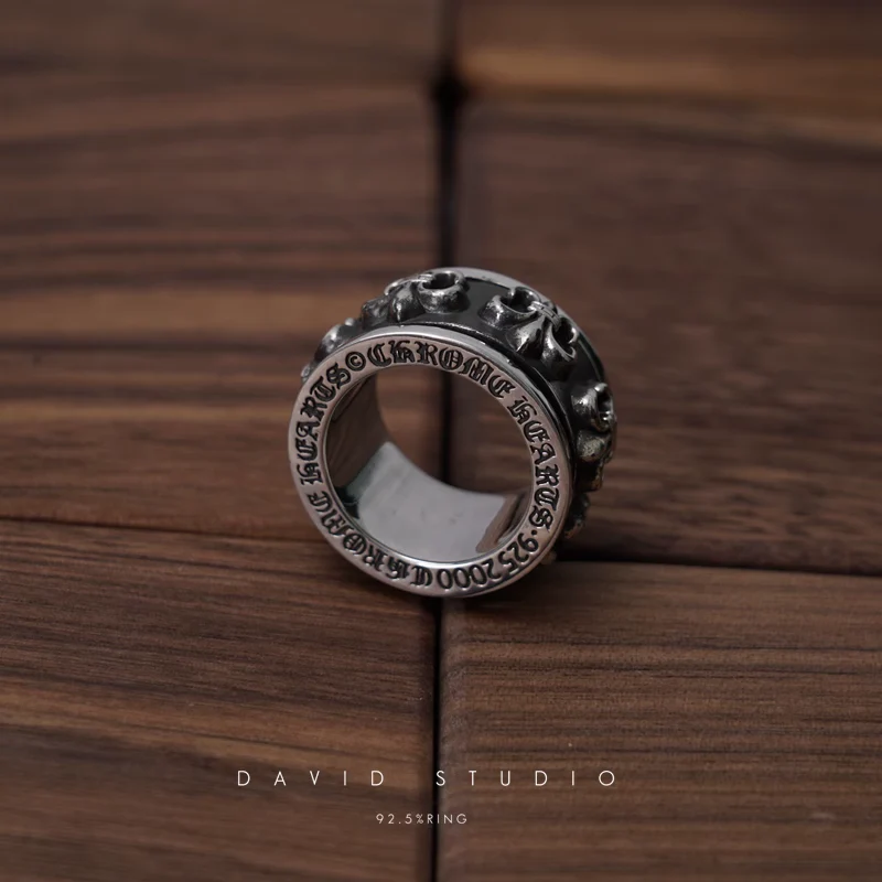 CHROME HEARTS BS FLEUR SPINNER RING