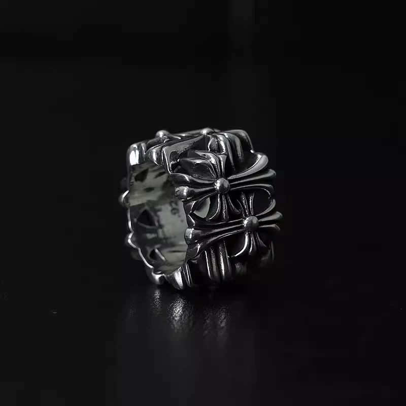 CHROME HEARTS SQUARE CEMETERY RING