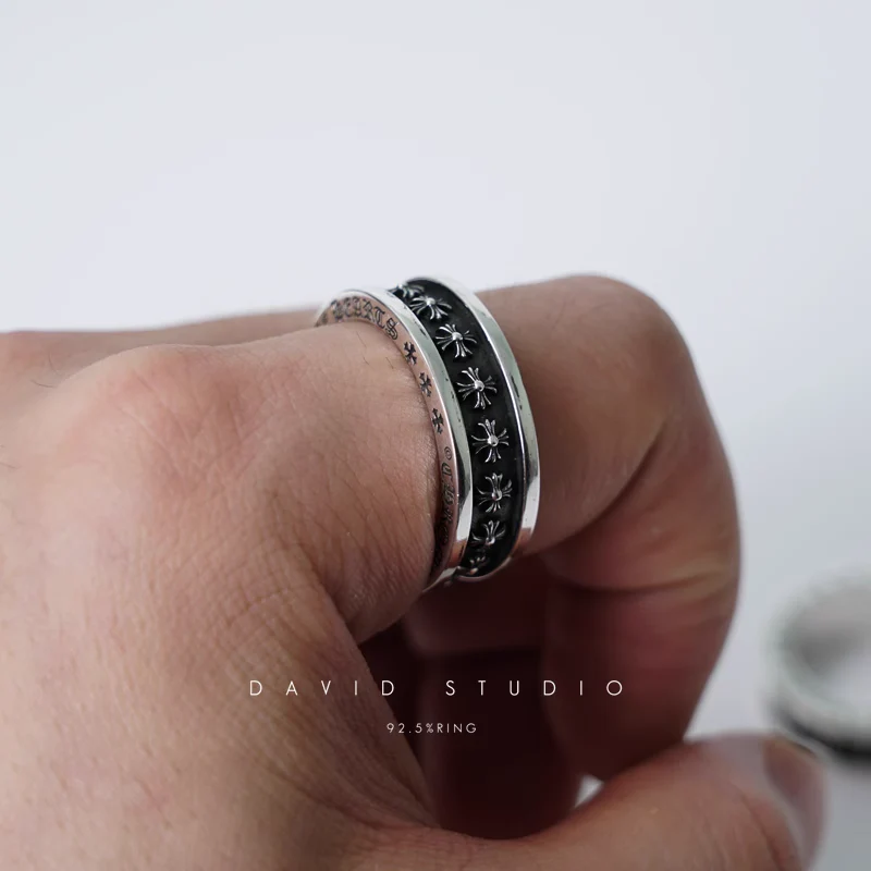 CHROME HEARTS TINY CH PLUS SPINNER RING