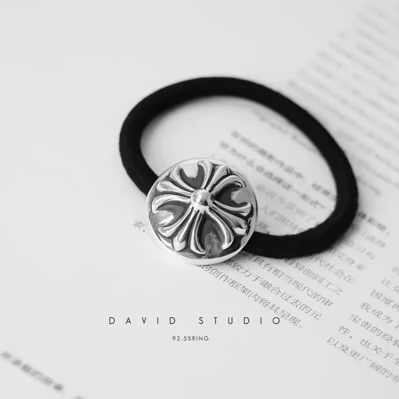 CHROME HEARTS CROSS BALL HAIR TIE