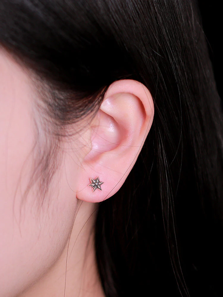 CHROME HEARTS CUT OUT STAR EARRING