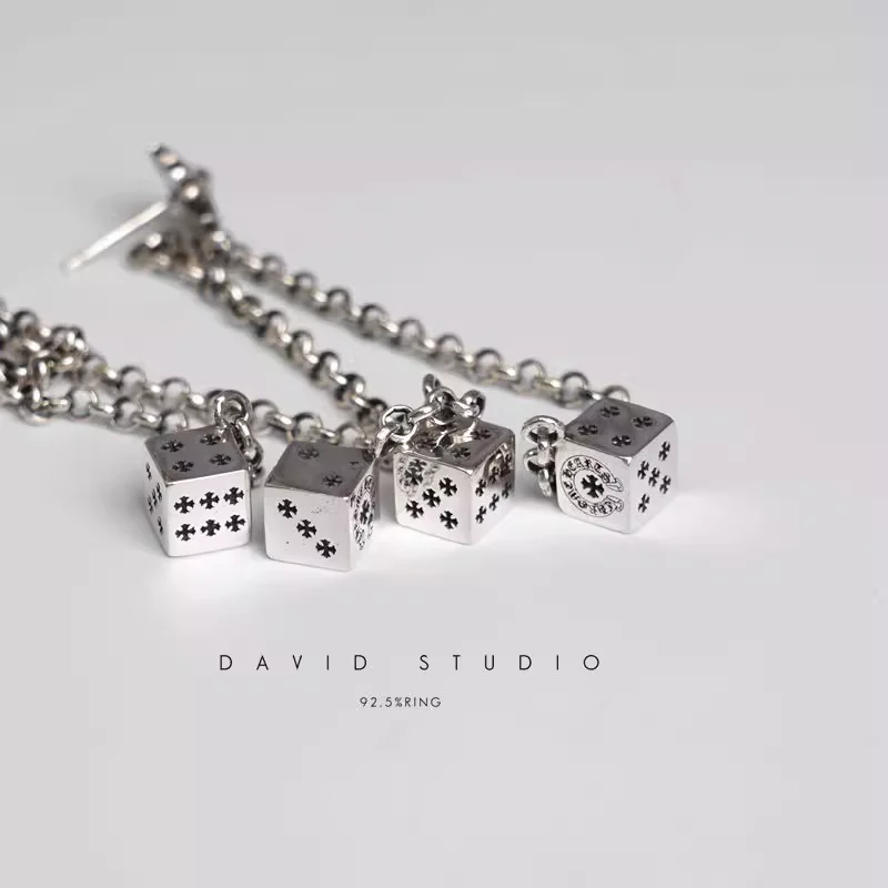 CHROME HEARTS JOJO DICE DROP EARRINGS