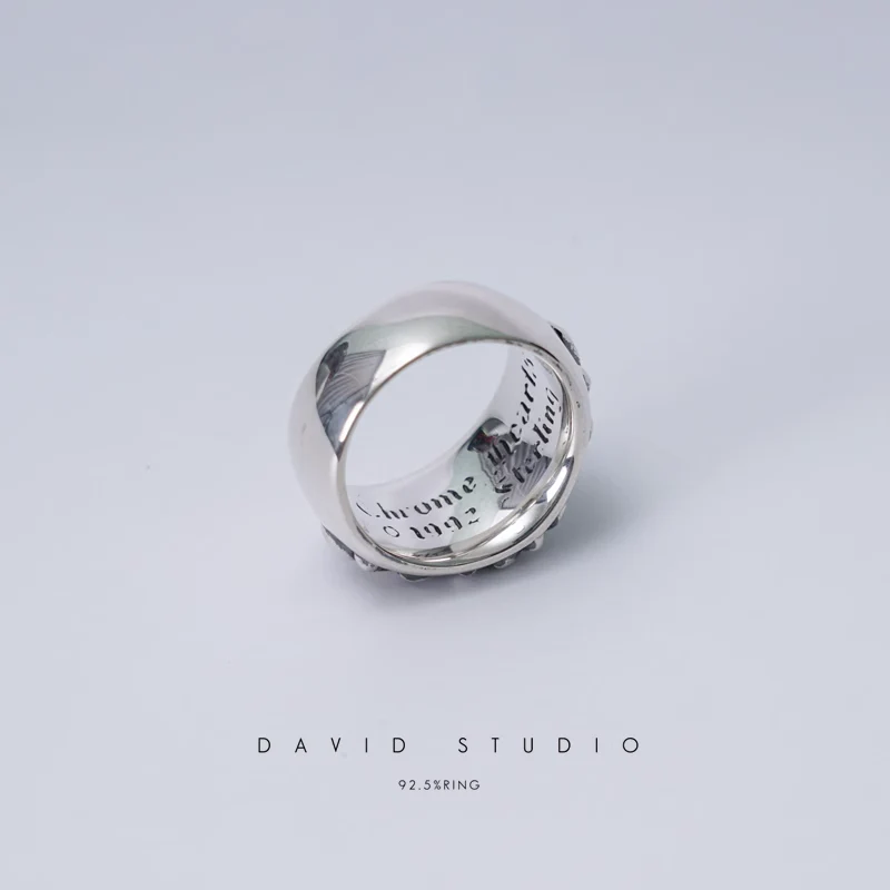 CHROME HEARTS FLORAL CROSS RING