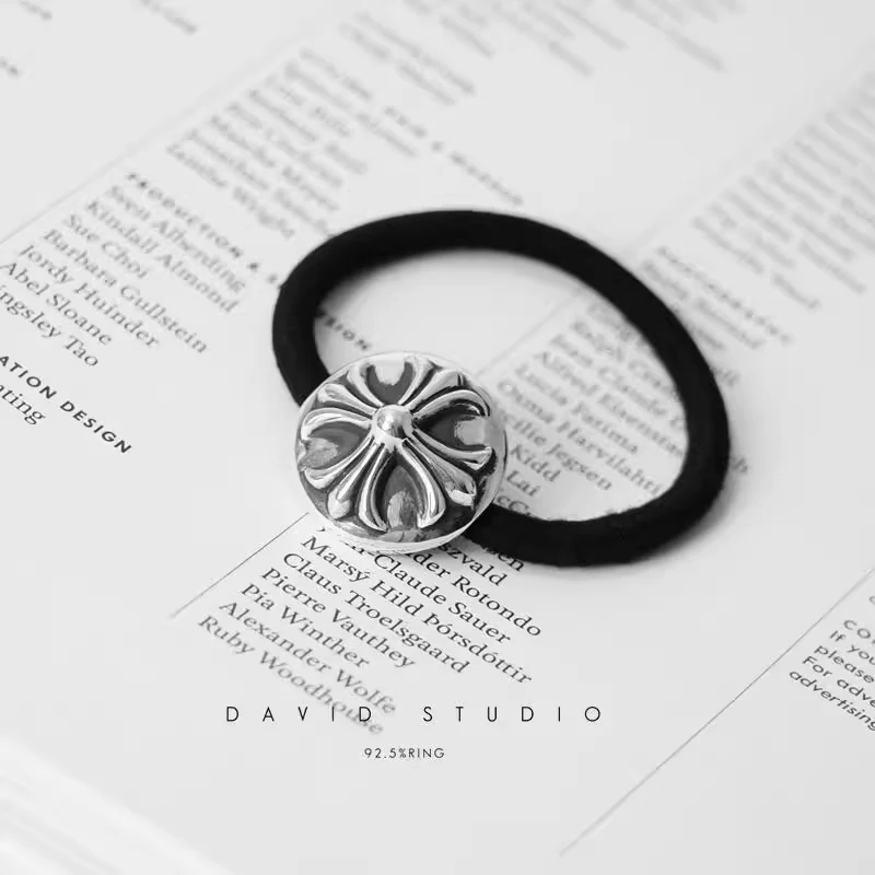 CHROME HEARTS CROSS BALL HAIR TIE