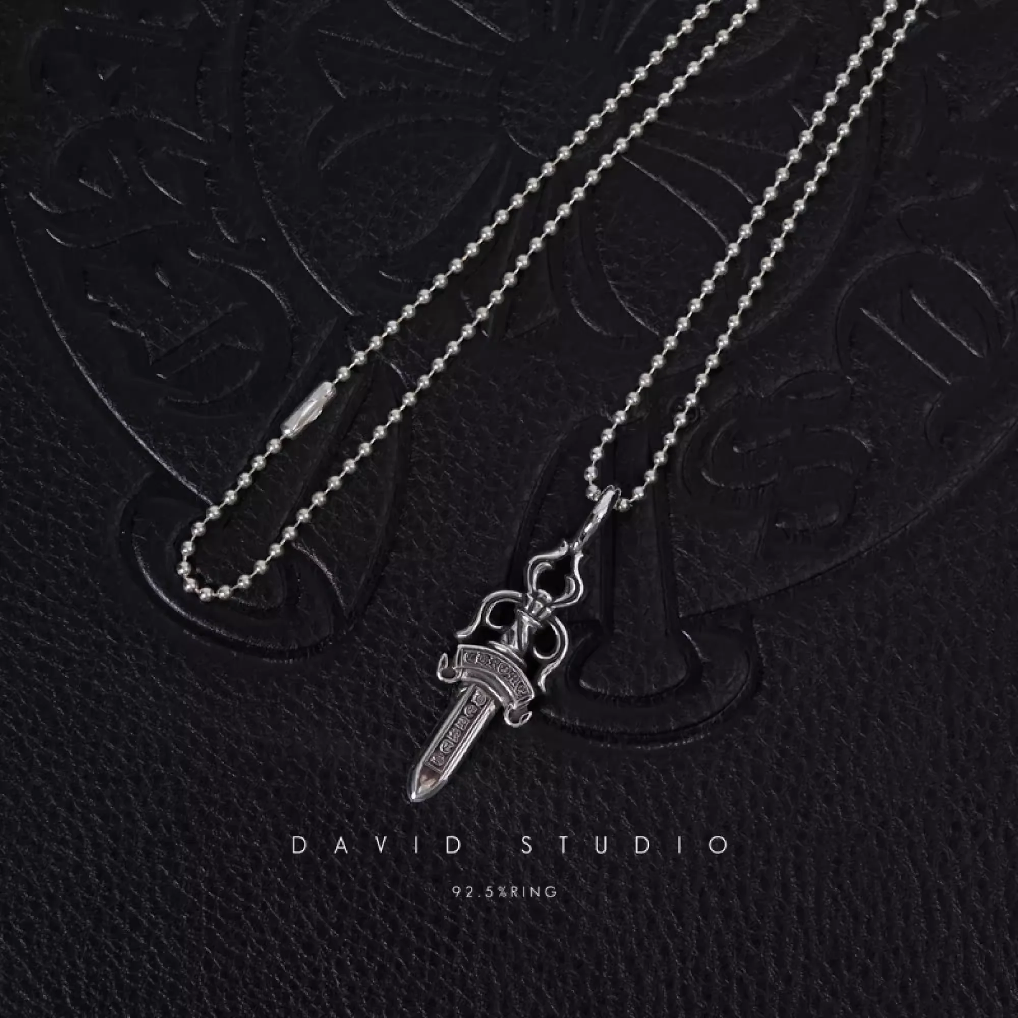 DOUBLE DAGGER PENDANT – BALL CHAIN