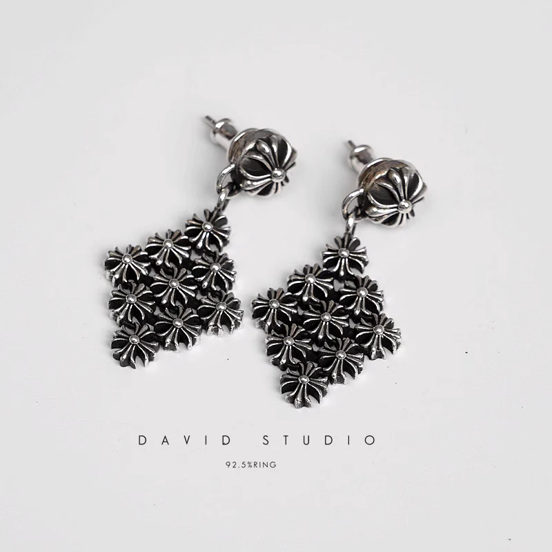 CHROME HEARTS CHAIN MAIL CH PLUS EARRING SMALL