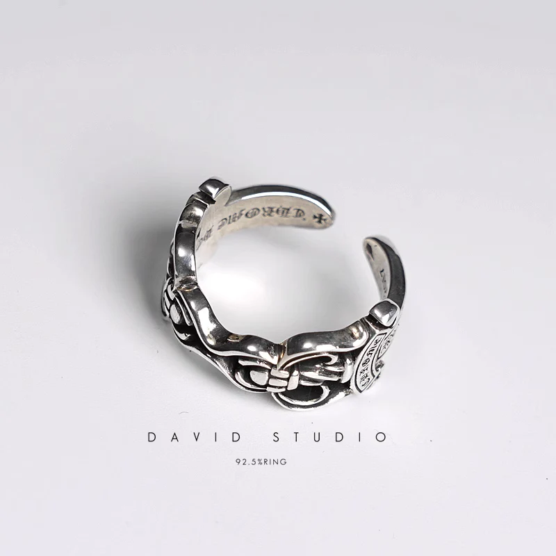 CHROME HEARTS DOUBLE DAGGER RING