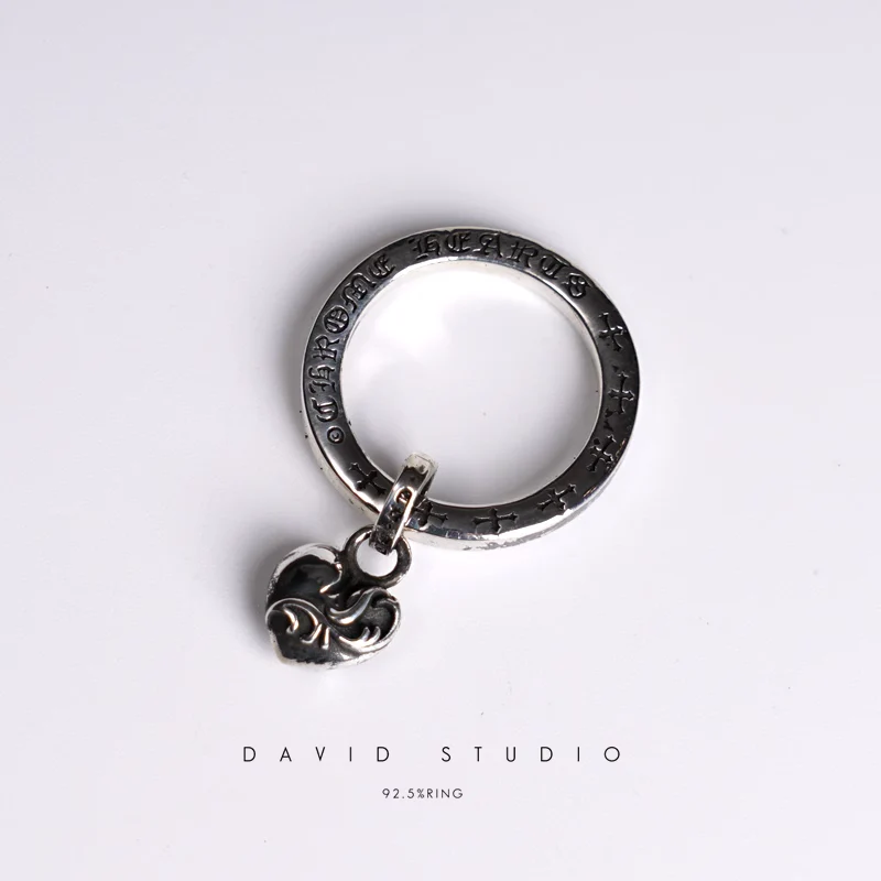 CHROME HEARTS STACK HEART RING